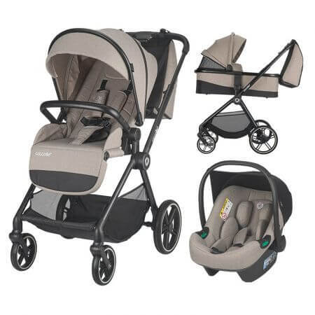 3-in-1-Kinderwagensystem für Kinder Lissia, Butternut Beige, Coccolle