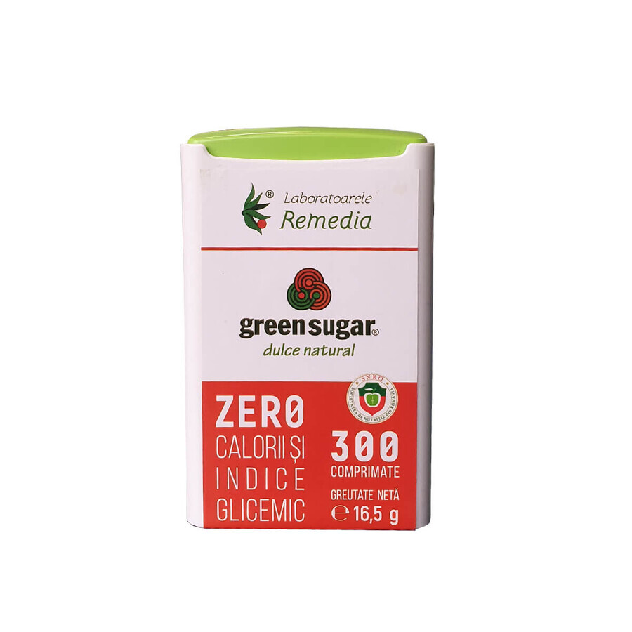 Grüner Zucker-Spender, 300 Tabletten, Remedia
