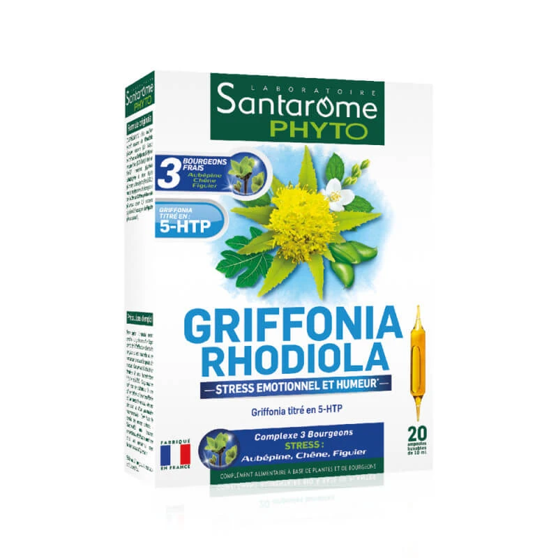 Griffonia Rhodiola, 20 Ampullen, Santarome