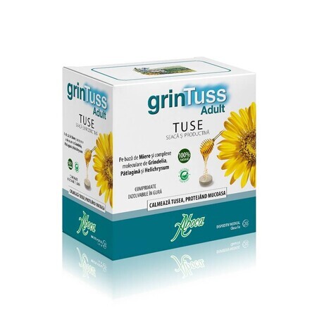 GrinTuss Adult for dry and productive cough, 20 tablets, Aboca