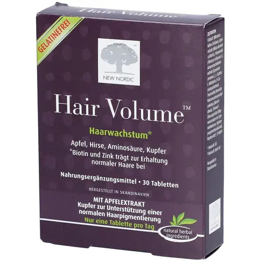 Hair Volume crestere si volum pentru par cu extract de mar , 30 tablete, New Nordic