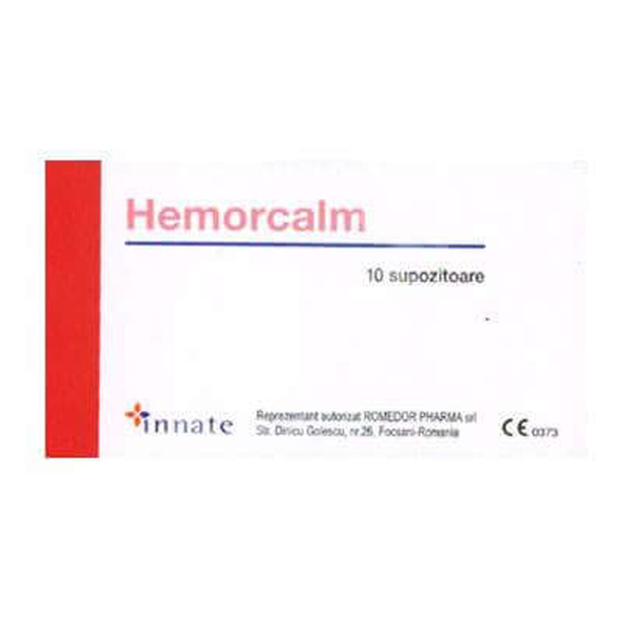 Hemorcalm supozitoare, 10 bucati, Innate