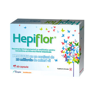 Hepiflor Probiotic für Erwachsene, 10 Kapseln, Terapia