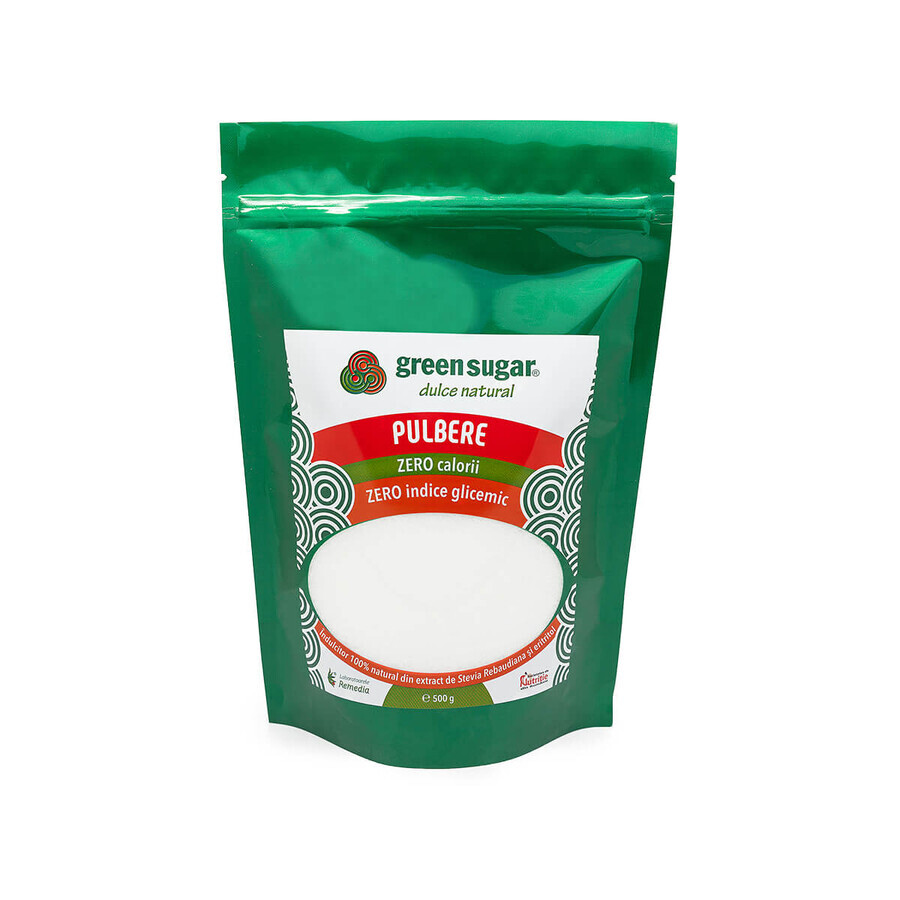 Îndulcitor pulbere Green Sugar, 500g, Remedia