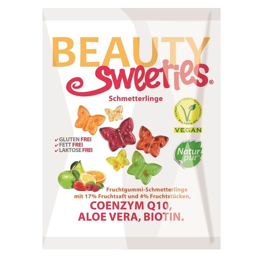 Weiche Gummibonbons Fluturasi, 125 g, Beauty Sweeties