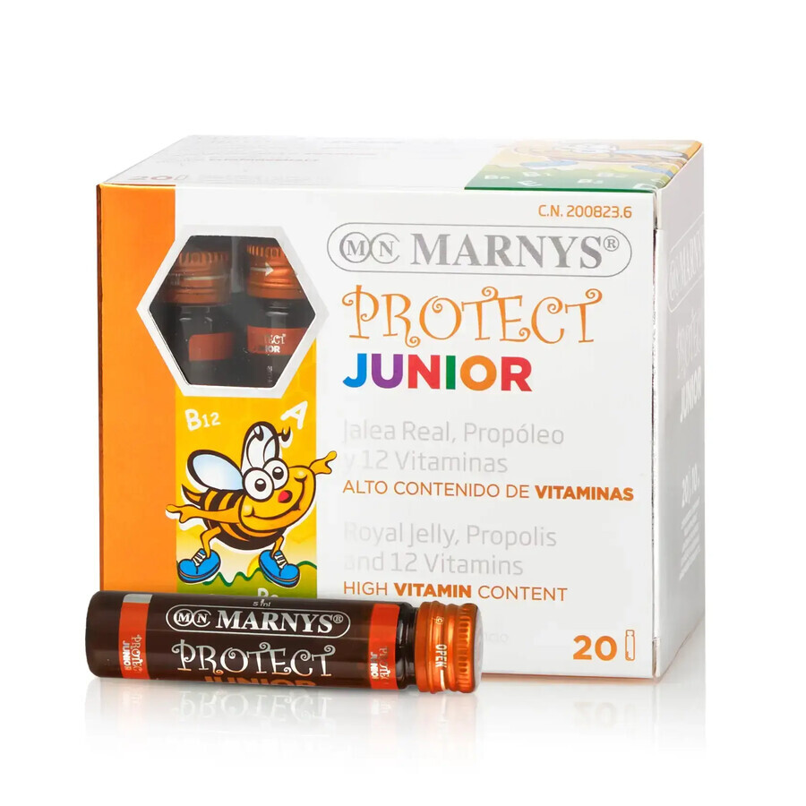 Junior Protect Immunstärkung für Kinder, 20 Ampullen, Marnys