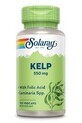 Kelp 550mg și Acid Folic Solaray, 100 capsule, Secom