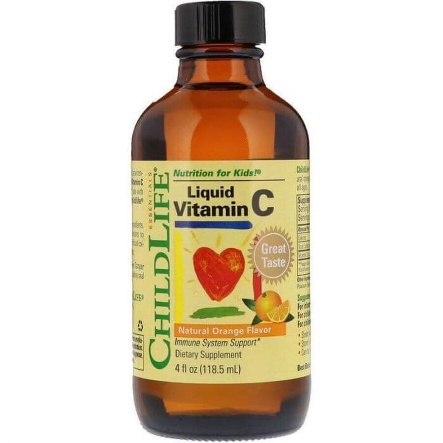 Kit de imunitate pentru copii Vitamin C ChildLife, 118.5 ml + Vitamin D3 ChildLife, 29.60 ml, Secom