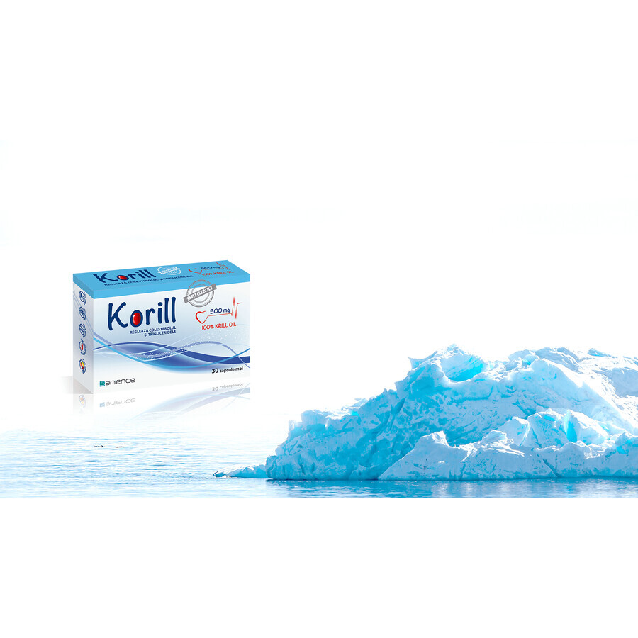 Korill reines Krillöl 500 mg, 30 Kapseln, Sanience