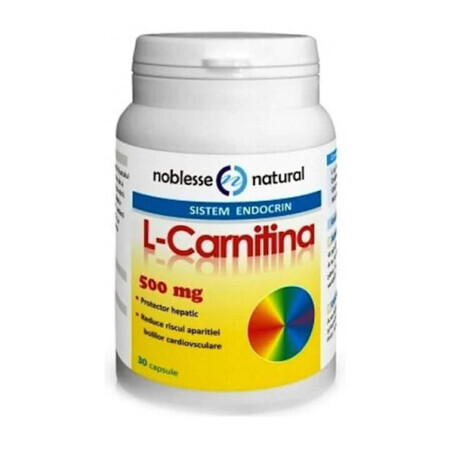 L- Carnitine 500 mg, 30 capsules, Noblesse