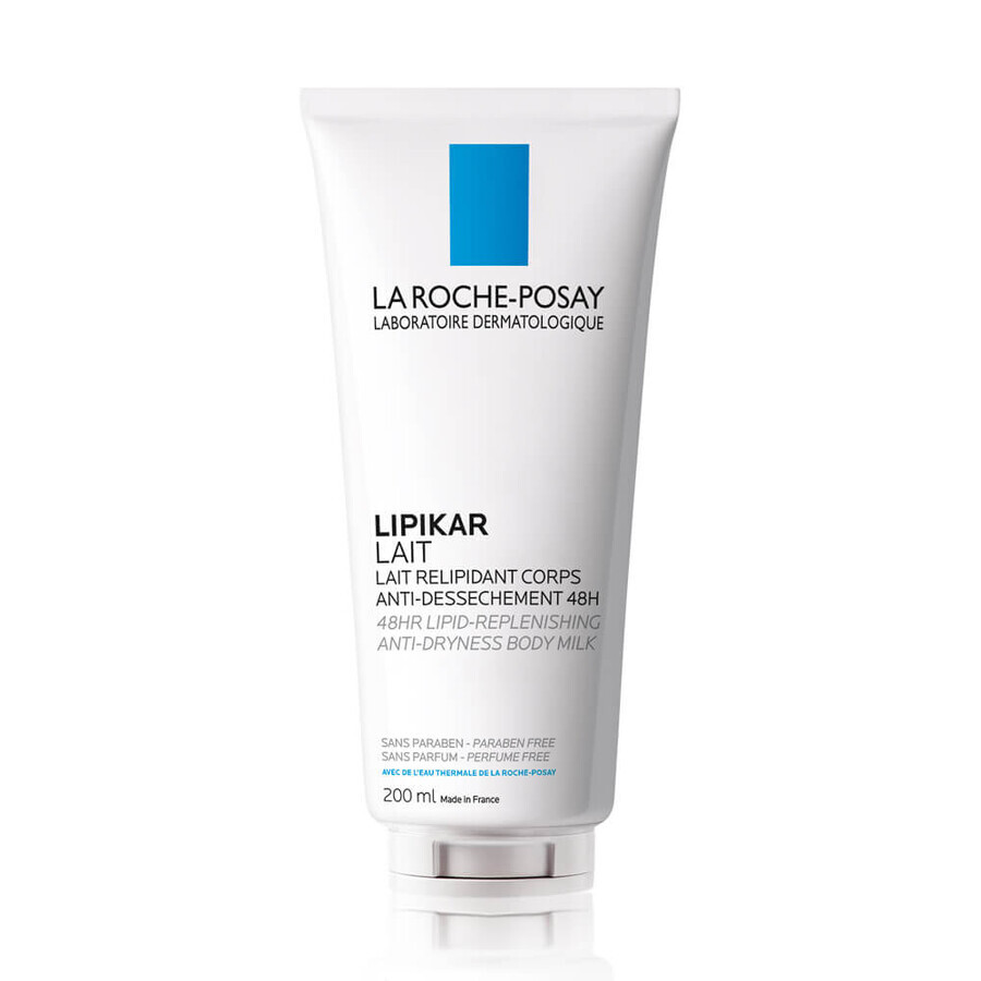 Lapte de corp relipidant anti-uscăciune cu efect de hidratare Lipikar, 200 ml, La Roche-Posay