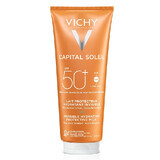 Vichy Capital Soleil Feuchtigkeitsspendende Sonnenschutzmilch für Gesicht und Körper SPF 50+, 300 ml