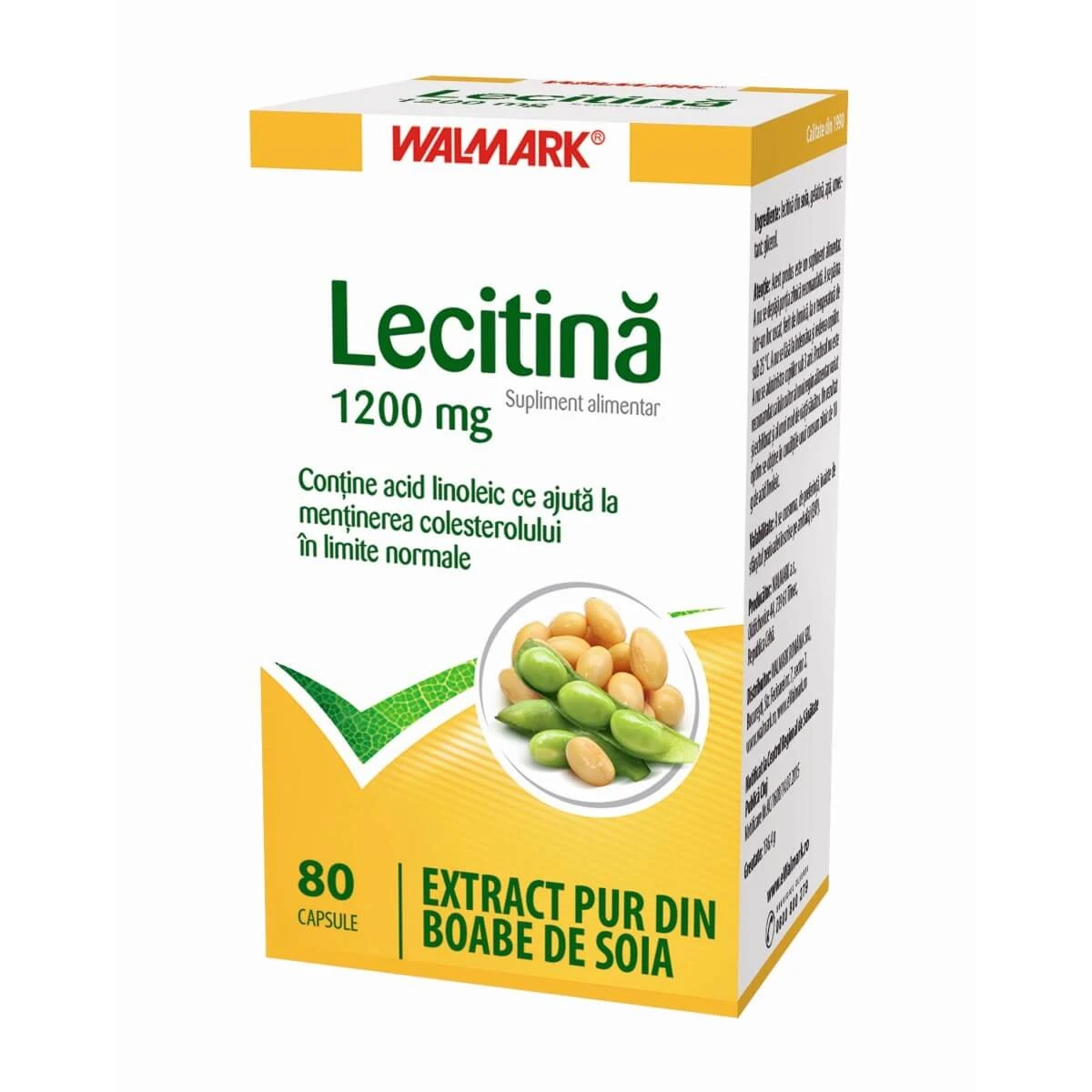 Lecithin 1200 mg, 80 Kapseln, Walmark
