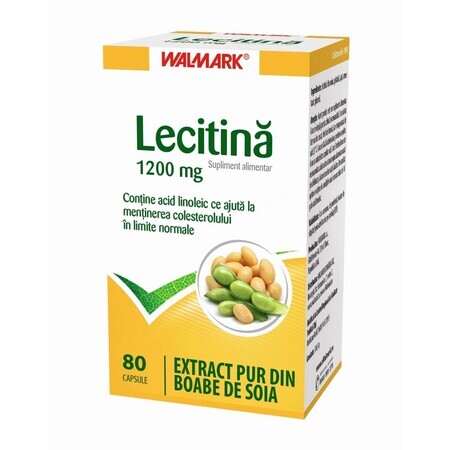 Lecithin 1200 mg, 80 Kapseln, Walmark