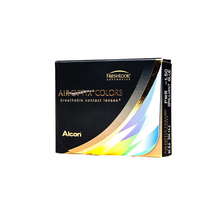 Kosmetische Kontaktlinsen Air Optix Colors, Farbton Sterling Gray, 2 Linsen, Alcon