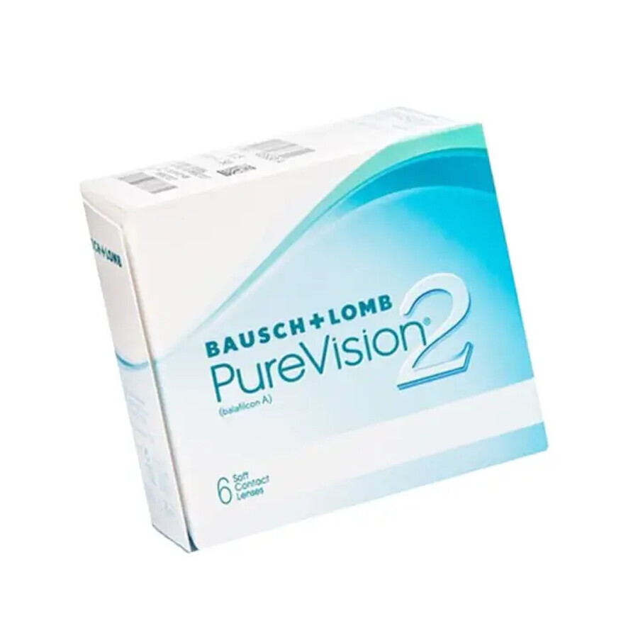 Lentile de contact silicon PureVision 2HD, -0.25, 6 bucati, Bausch Lomb