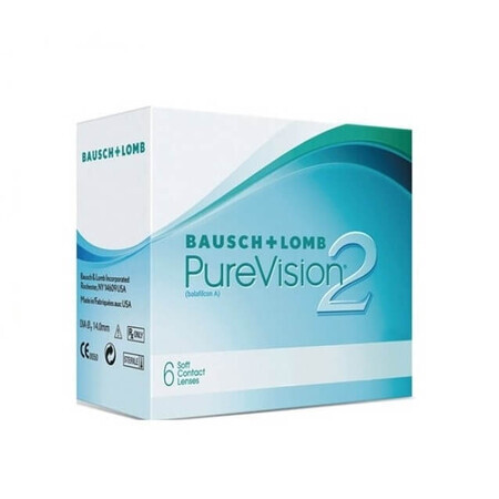 PureVision 2HD Silikon-Kontaktlinse, -04.00, 6 Stück, Bausch Lomb