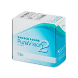 Lentile de contact silicon PureVision 2HD, -08.50, 6 bucati, Bausch Lomb