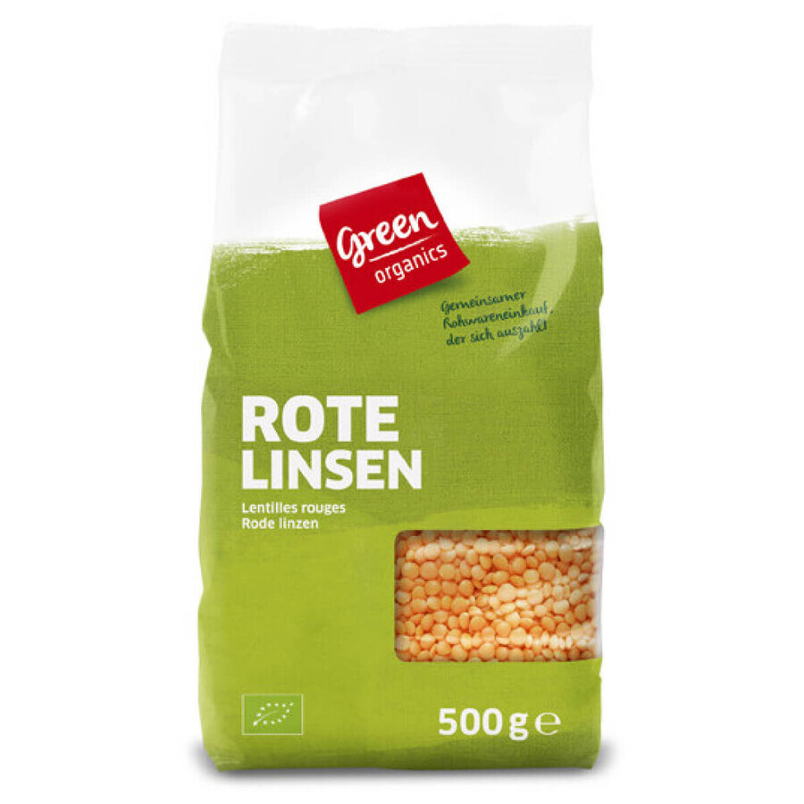 Linte rosie Bio, 500 g, Green Organics