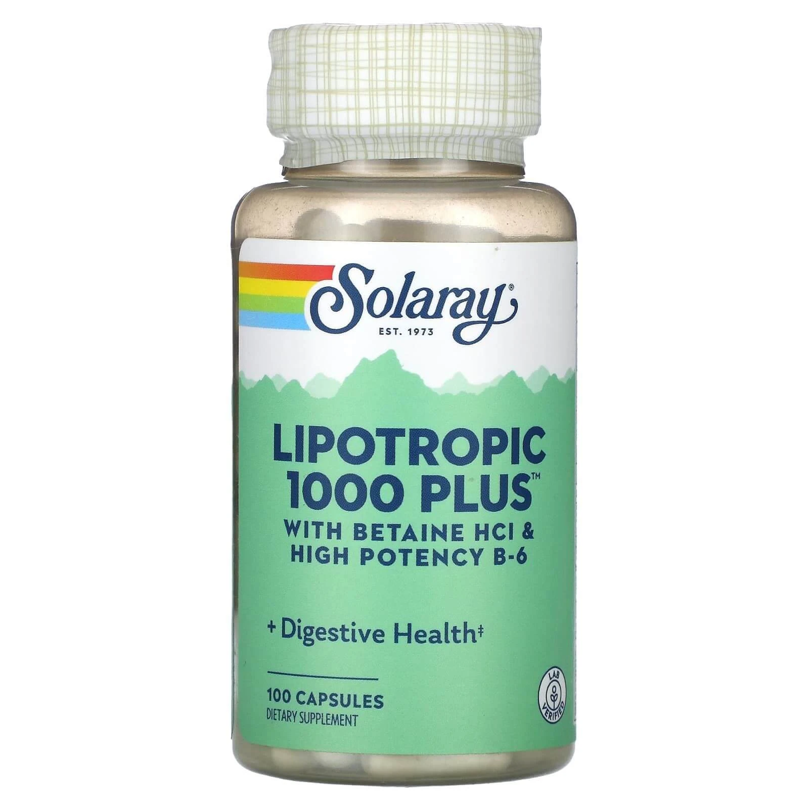 Lipotropic 1000 Plus Solaray, 100 Kapseln, Secom