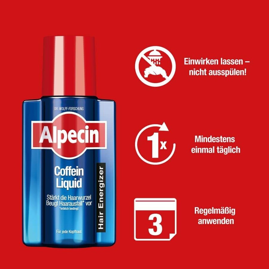 Liquid pentru scalp uscat cu prurit Alpecin Hybrid Caffeine, 200ml, Dr. Kurt Wolf