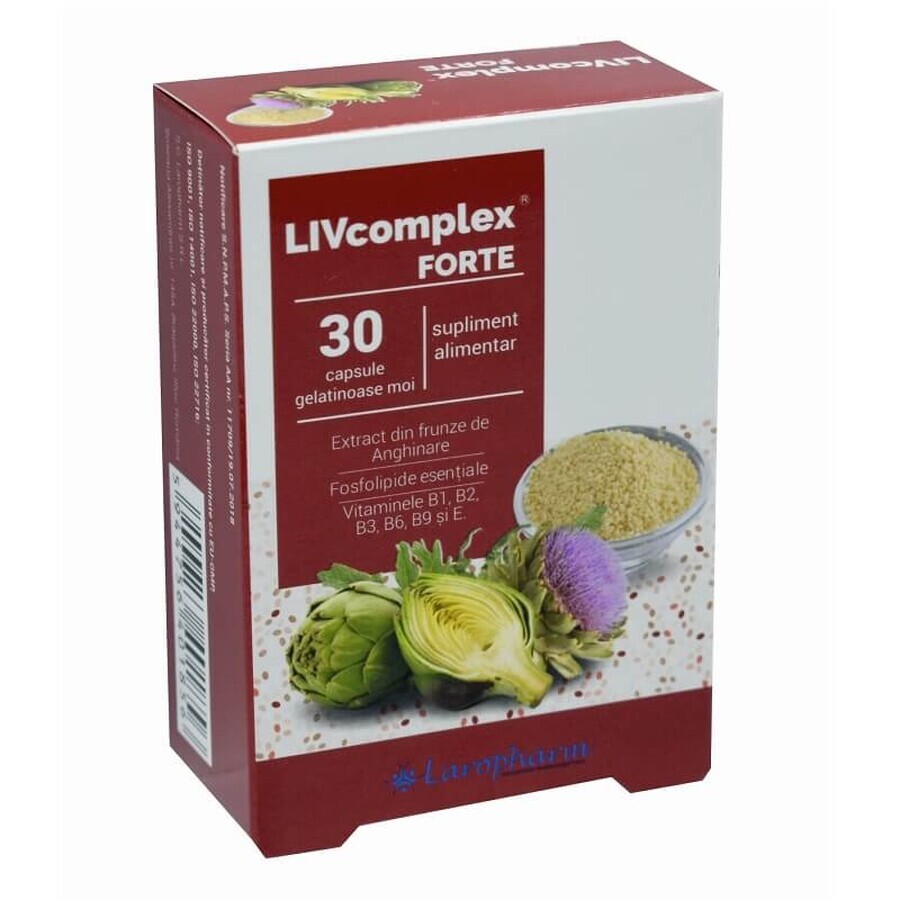 Livcomplex Forte, 30 capsule, Laropharm