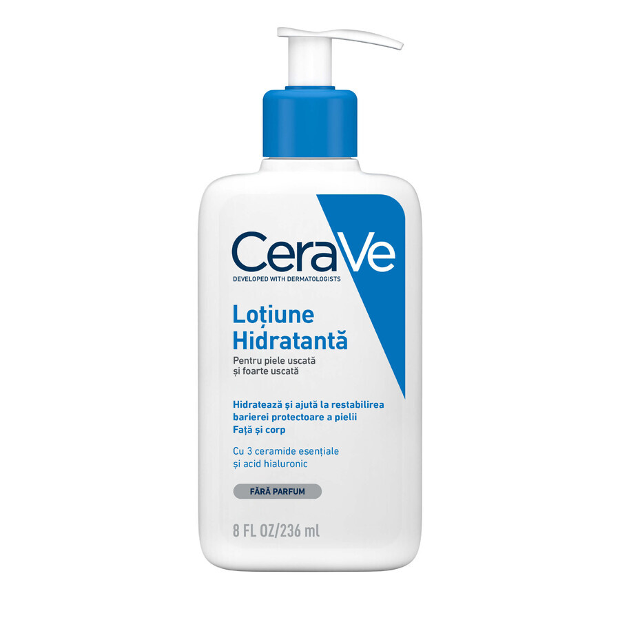 Feuchtigkeitsspendende Gesichts- und Körperlotion für trockene und sehr trockene Haut, 236 ml, CeraVe Bewertungen
