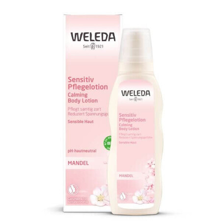 Lotiune de corp cu migdale pentru piele sensibila, 200 ml, Weleda