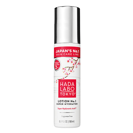 Superhydrator No.1 Parfümfreie feuchtigkeitsspendende Gesichtslotion mit Super Hyaluronsäure, 150 ml, Hada Labo Tokyo