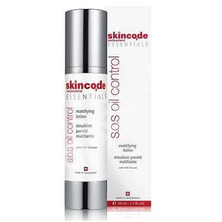 Lotiune matifianta SOS Oil Control, 50 ml, Skincode