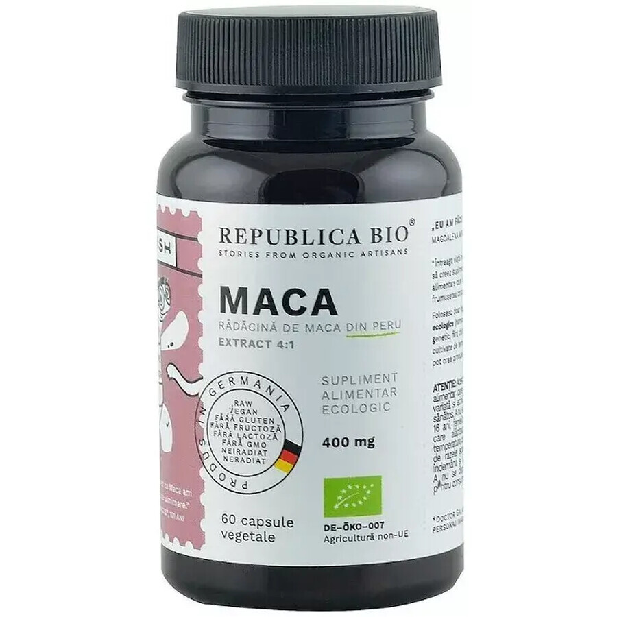 Maca 400 mg, 60 Kapseln, Republica Bio