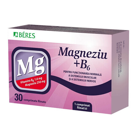Magnesium + B6, 30 Tabletten, Beres Pharmaceuticals Co