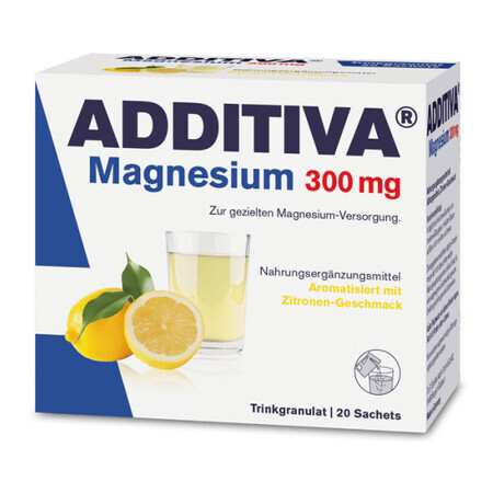 Magnesium 300 mg Additiva, 20 Portionsbeutel, Dr. Scheffler