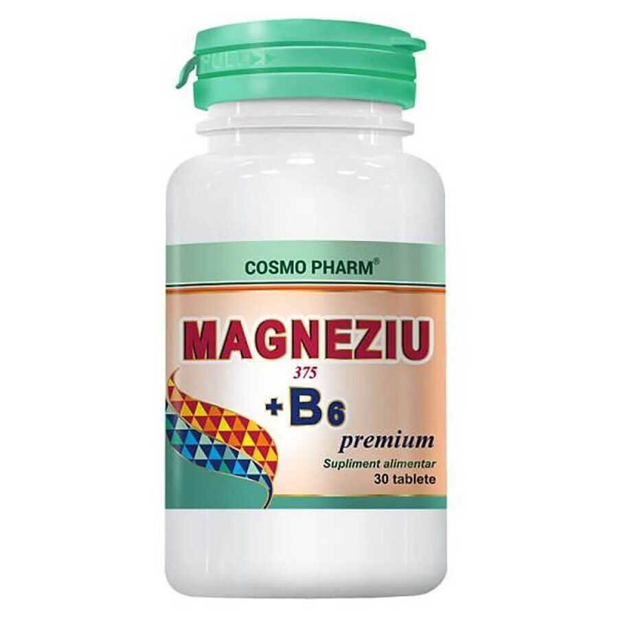 Magnesium 375mg + B6, 30 Tabletten, Cosmopharm
