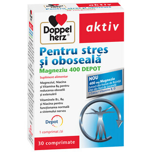 Magnesium 400 Depot bei Stress und Müdigkeit, 30 Tabletten, Doppelherz