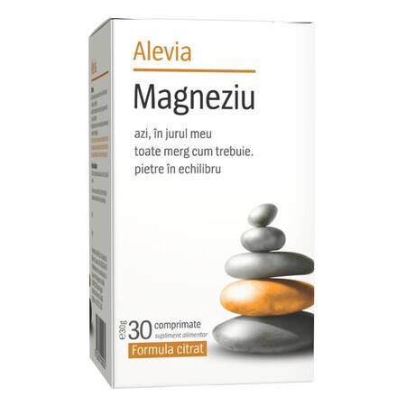 Magnesium citrate formula, 30 tablets, Alevia