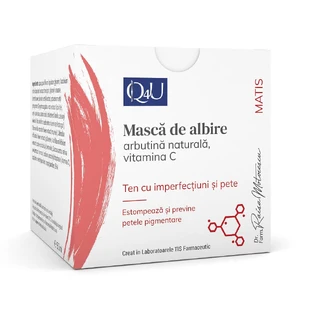 Mască de albire cu merisor și Vitamina C Matis Q4U, 50 ml, Tis Farmaceutic