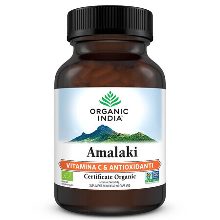 Amalaki Vitamina C e antiossidanti naturali, 60 capsule, Organic India