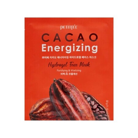 Energizing Hydrogel Cocoa Toning Gesichtsmaske, 32 g, Petitfee