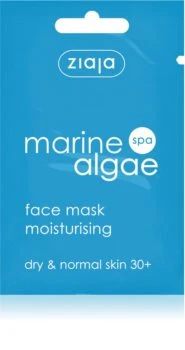 Hydratisierende Gesichtsgelmaske für normale, trockene Haut mit Algen, 7 ml, Ziaja