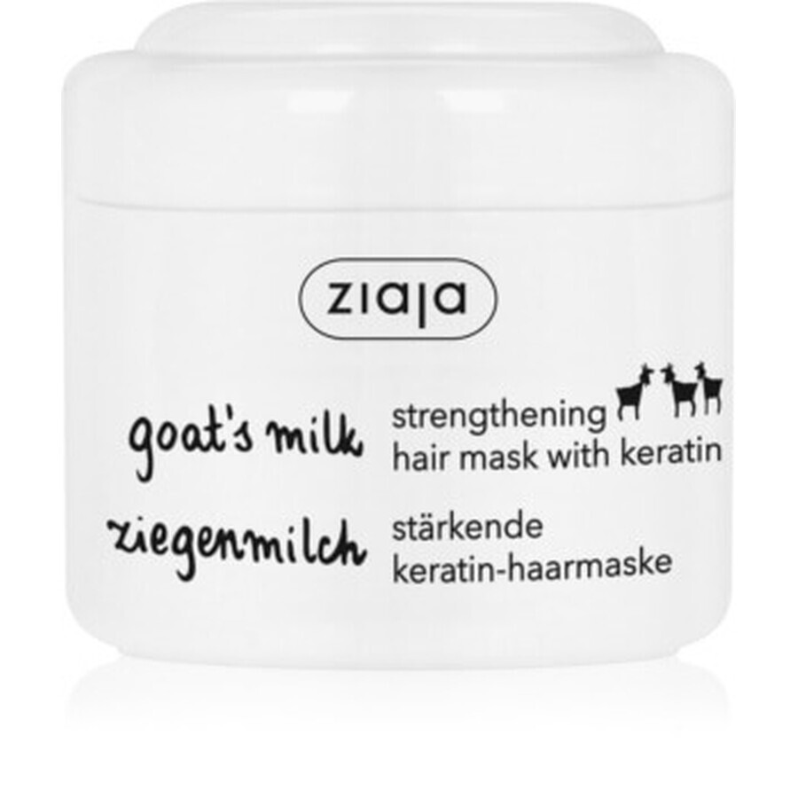 Haarkräftigende Maske mit Ziegenmilch und Keratin, 200 ml, Ziaja