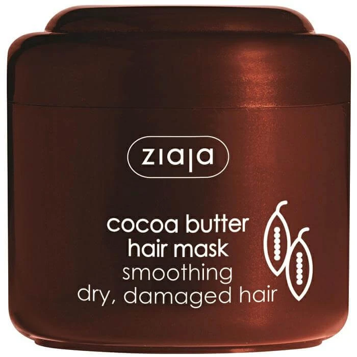 Ziaja Maske für trockenes und strapaziertes Haar mit Kakaobutter, 200 ml