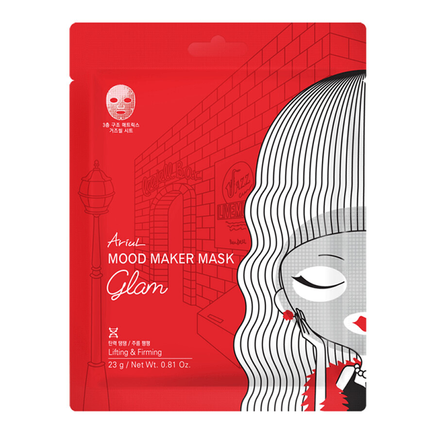 Masca servetel antirid si fermitate Mood Maker Mask Glam, 23 g, Ariul