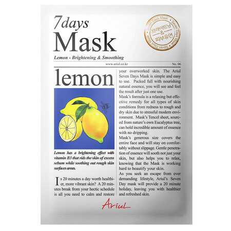 7Days Maske mit Zitrone, 20 g, Ariul