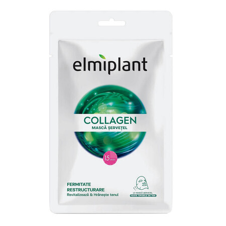 Kollagenmaske für alle Hauttypen, 20 ml, Elmiplant