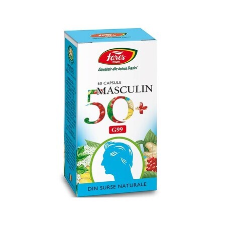 Masculin 50+, 60 capsule, G99, Fares