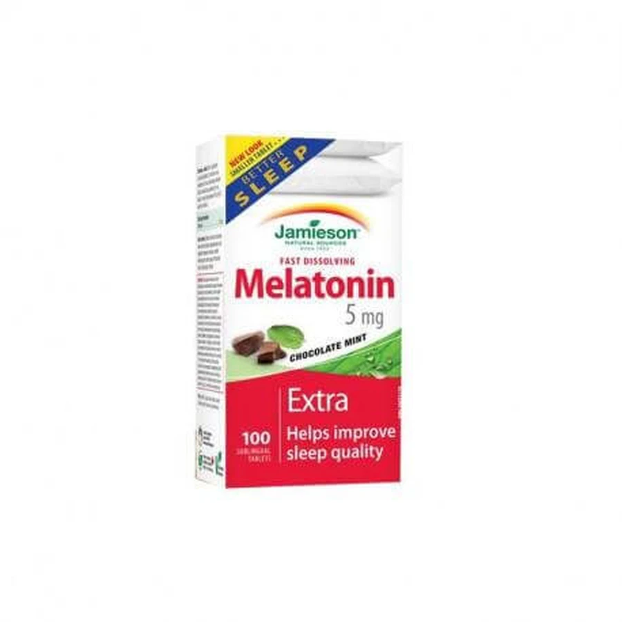Melatonina 5mg, 100 tablete sublinguale, Jamieson