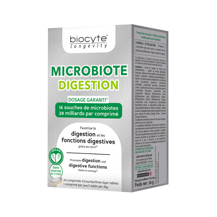 Microbiote Verdauung, 20 Tabletten, Biocyte