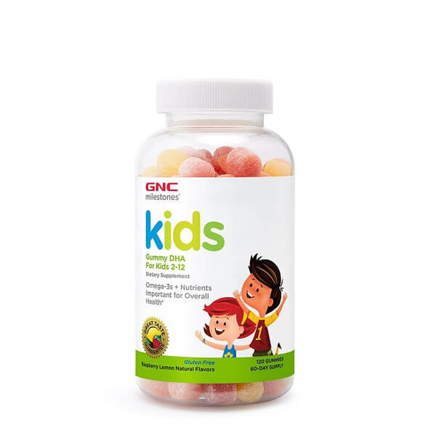 Milestones Kids Gummy DHA 102823, 120 jeleuri, GNC