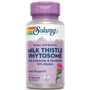 Fitosomy ostropestu plamistego Solaray, 30 kapsułek, Secom